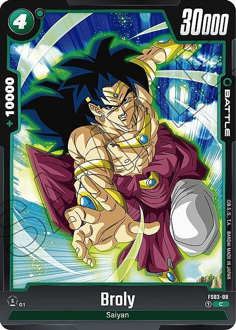 Broly Card Front