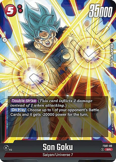 Son Goku Card Front
