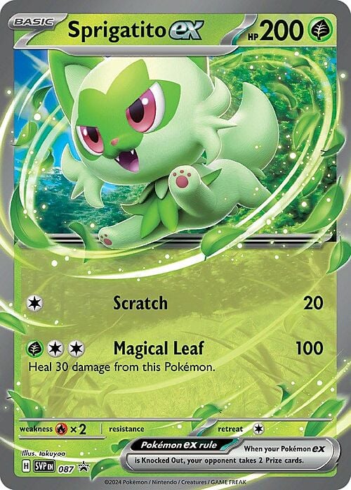Sprigatito ex Card Front