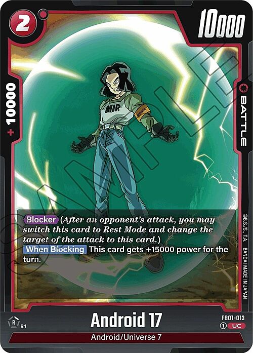 Android 17 Card Front