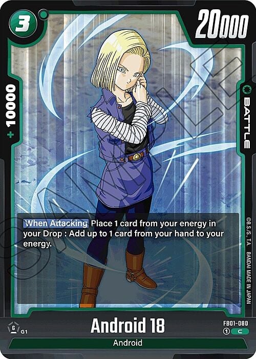 Android 18 Card Front