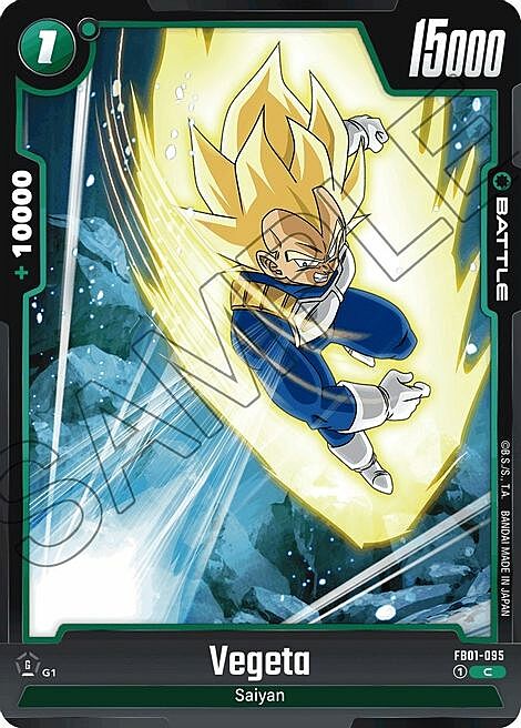 Vegeta Card Front