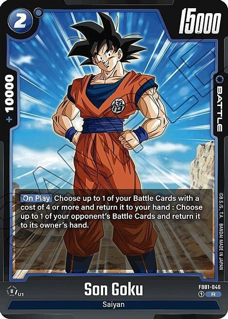 Son Goku Card Front