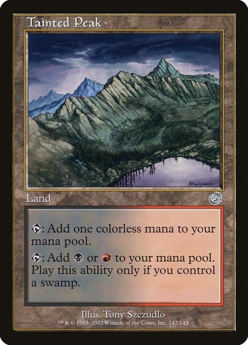 Tainted Peak Card Front