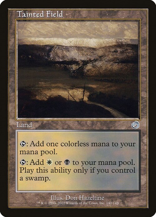 Tainted Field Card Front