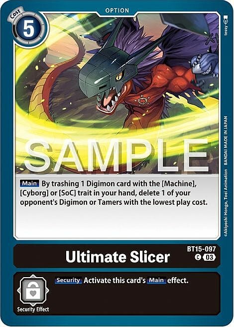 Ultimate Slicer Card Front