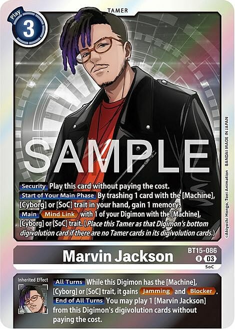 Marvin Jackson Card Front