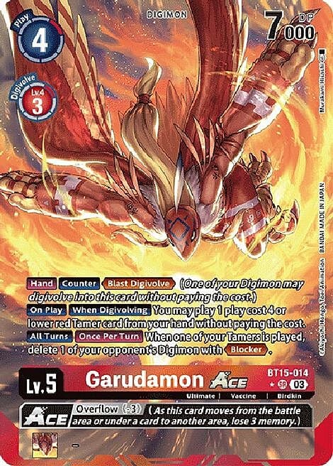 Garudamon Ace Card Front