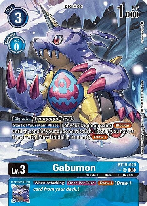 Gabumon Card Front