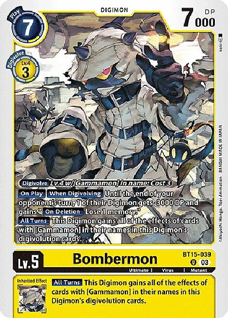Bombermon Card Front