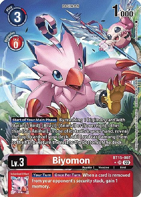 Biyomon Card Front