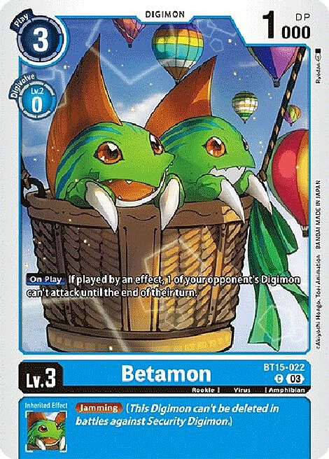 Betamon Card Front