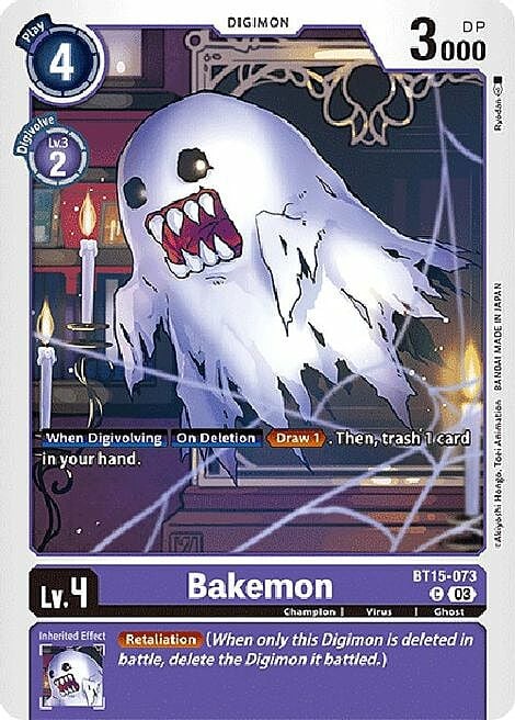 Bakemon Card Front