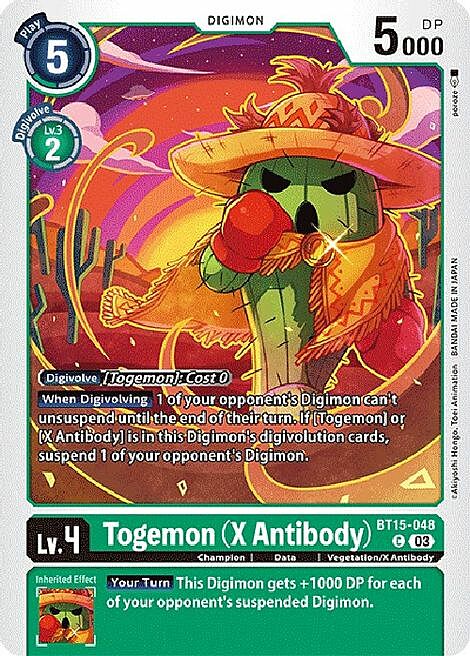 Togemon (X Antibody) Card Front