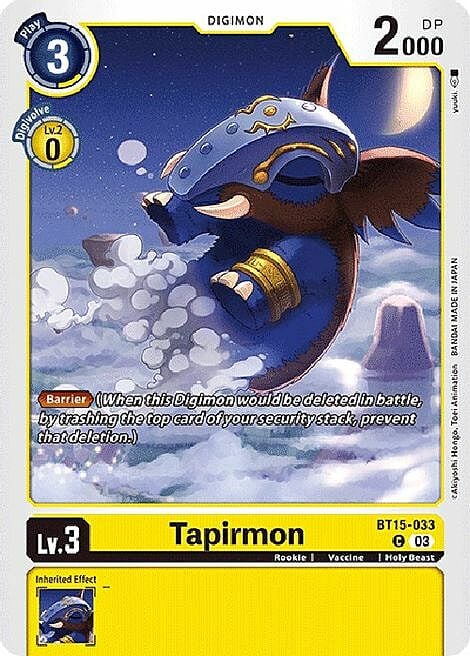 Tapirmon Card Front