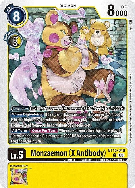 Monzaemon (X Antibody) Card Front