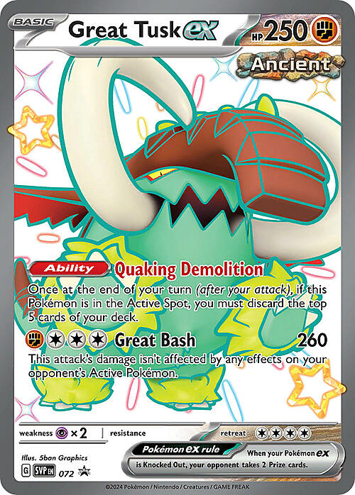 Great Tusk ex Card Front