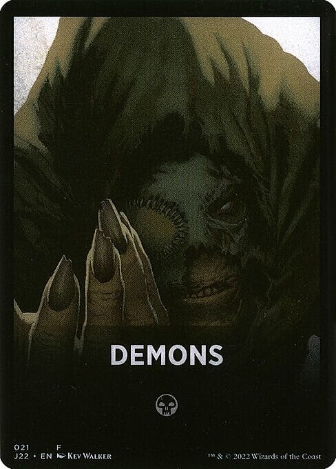 Theme Card: Demons Card Front