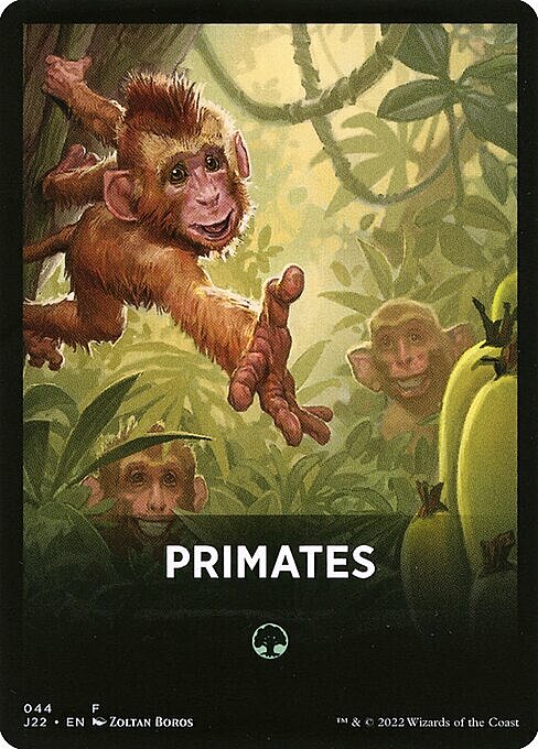Jumpstart Pack Summary Card: Primates Card Front