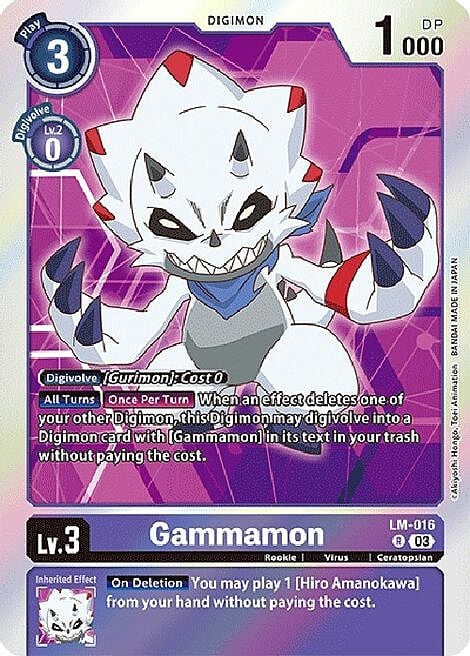 Gammamon Card Front