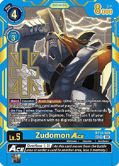 Zudomon Ace Card Front