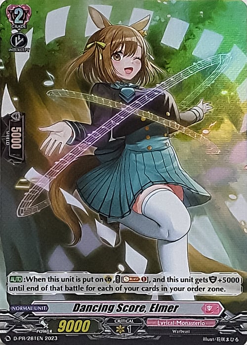 Dancing Score, Elmer Card Front