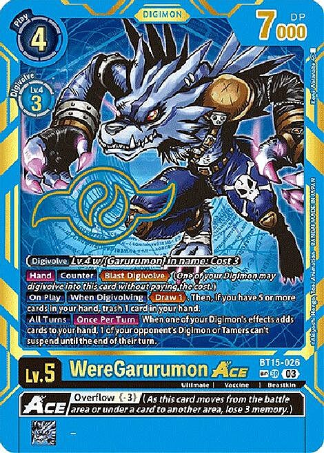 WereGarurumon Ace Card Front