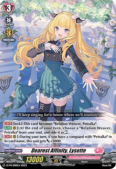 Dearest Affinity, Lysette Card Front