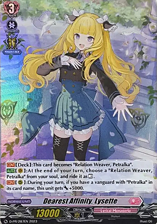 Dearest Affinity, Lysette Card Front