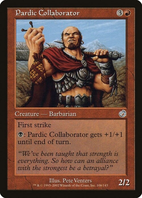 Pardic Collaborator Card Front
