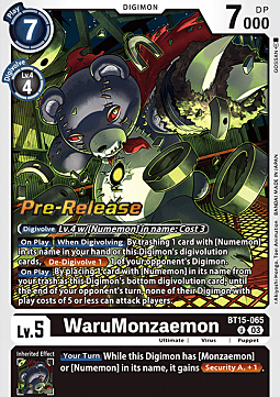WaruMonzaemon Card Front