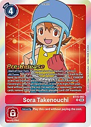 Sora Takenouchi · Pre-Release Stamped BT15-082