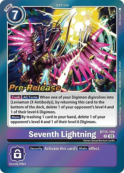 Seventh Lightning Card Front
