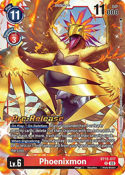 Phoenixmon Card Front