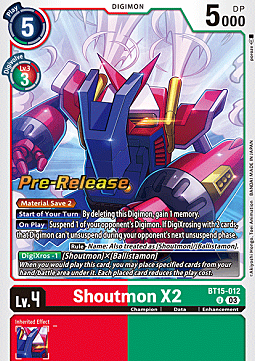 Shoutmon X2 Card Front
