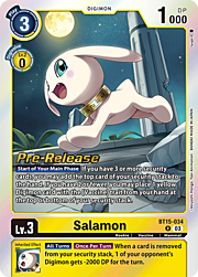 Salamon · Pre-Release Stamped BT15-034