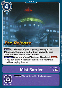 Mist Barrier Card Front