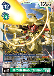 HerculesKabuterimon · Pre-Release Stamped BT15-053
