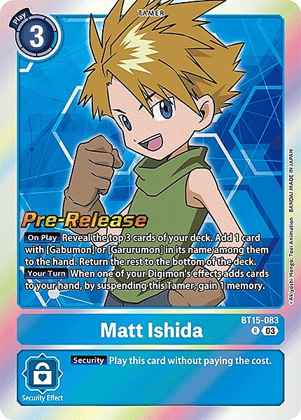 Matt Ishida Card Front