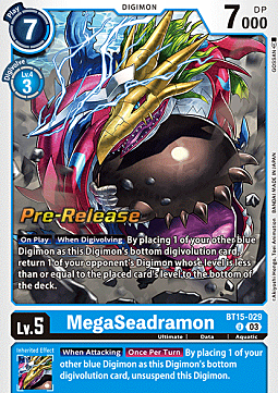 MegaSeadramon Card Front