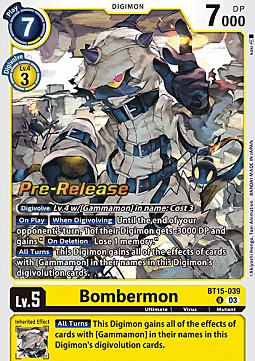Bombermon Card Front