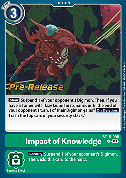 Impact of Knowledge Card Front
