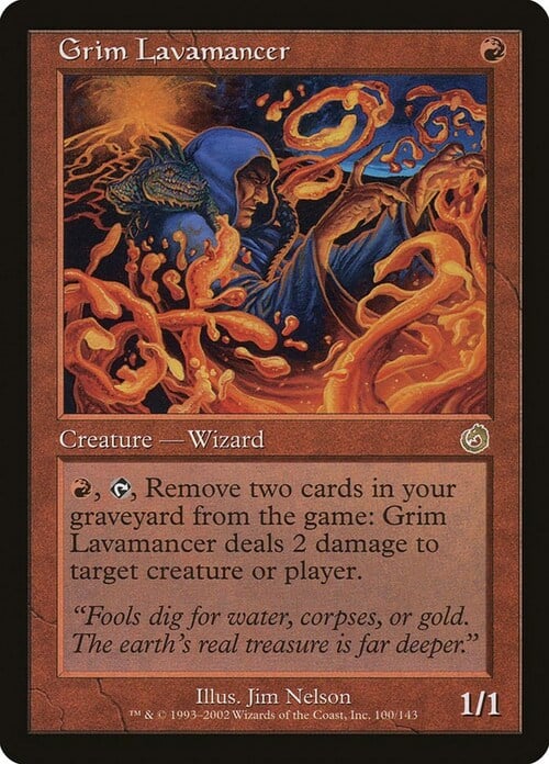 Grim Lavamancer Card Front