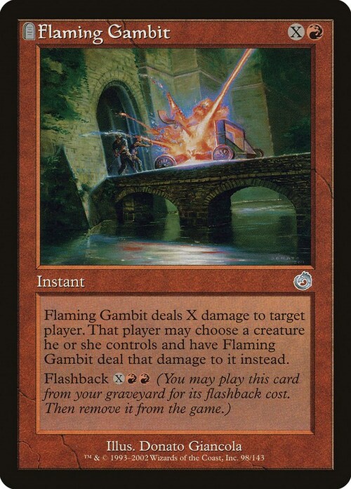 Flaming Gambit Card Front