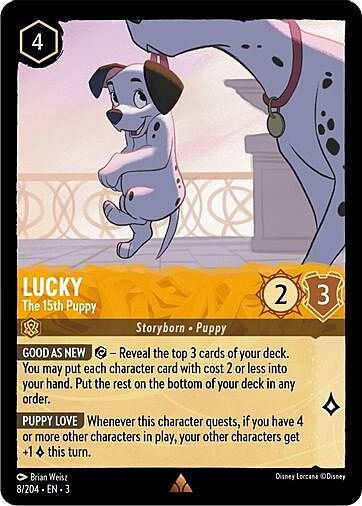 Lucky - The 15th Puppy Card Front