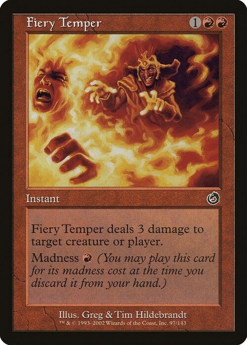 Fiery Temper Card Front