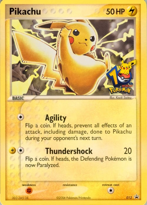 Pikachu Card Front