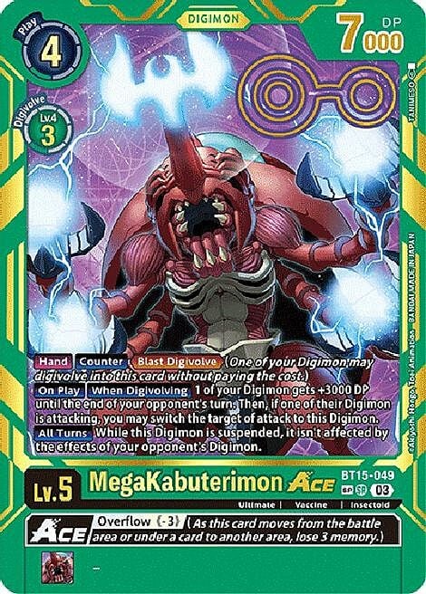 MegaKabuterimon Ace Card Front