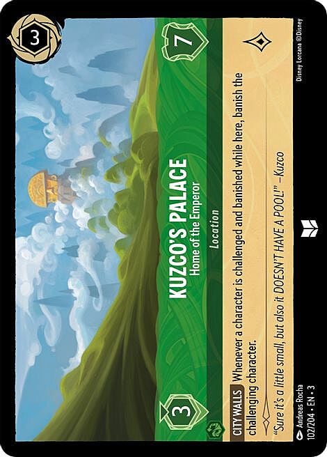 Kuzco's Palace - Home of the Emperor Card Front