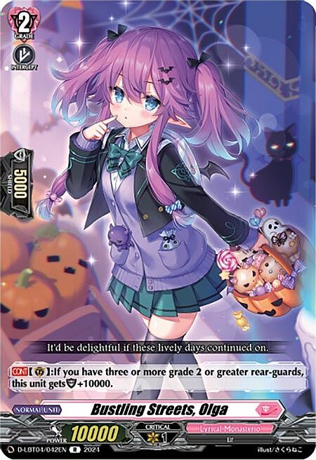 Bustling Streets, Olga Card Front